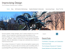 Tablet Screenshot of improvisingdesign.com
